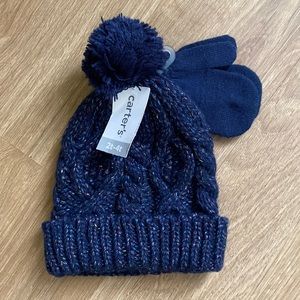 Carter’s Girls Hat & Mitten Set